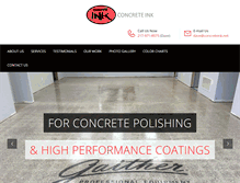 Tablet Screenshot of concreteink.net